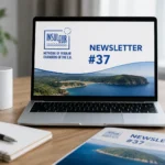Newsletter Image on Laptop