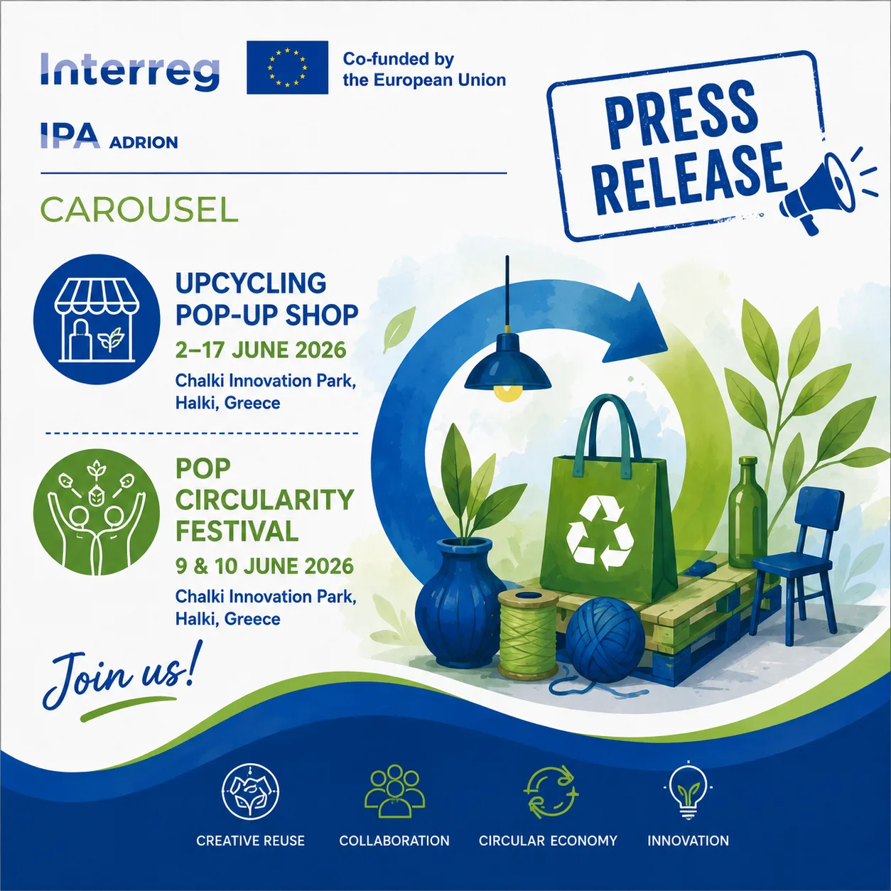 Press release carousel chalki