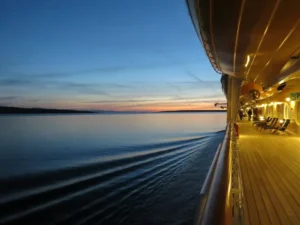 View from ship deck