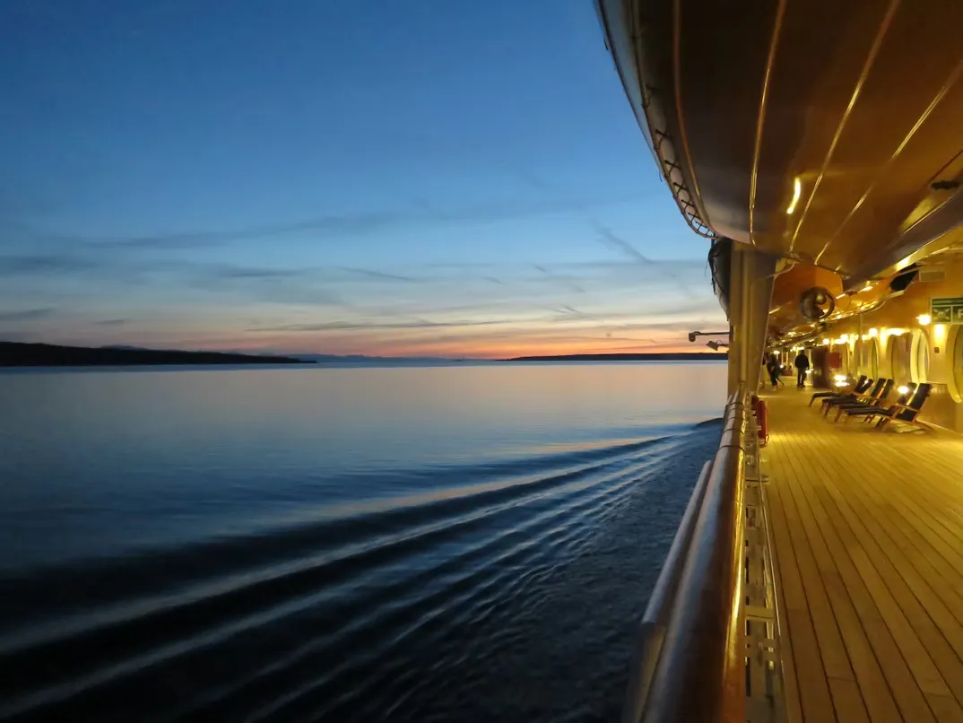 View from ship deck